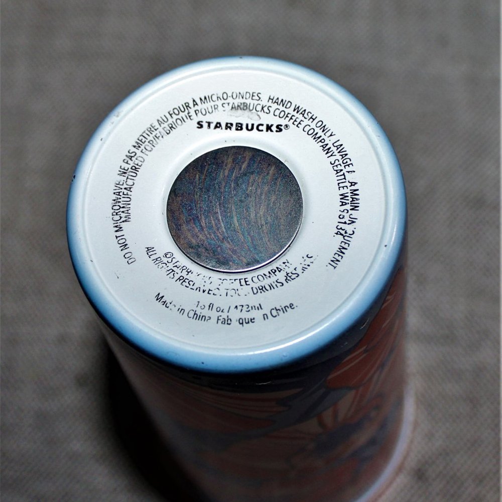 STARBUCKS STAINLESS STEEL TUMBLER WITH LID - Picture 6 of 9